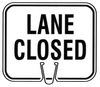 CONE SIGN LANE CLOSED
