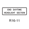 END DAYTIME HEADLIGHT SECTION R16-11
