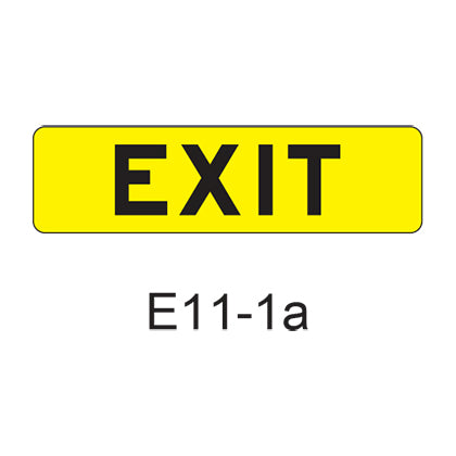 EXIT E11-1a