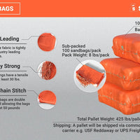 MONOFILAMENT BAG ORANGE EMPTY