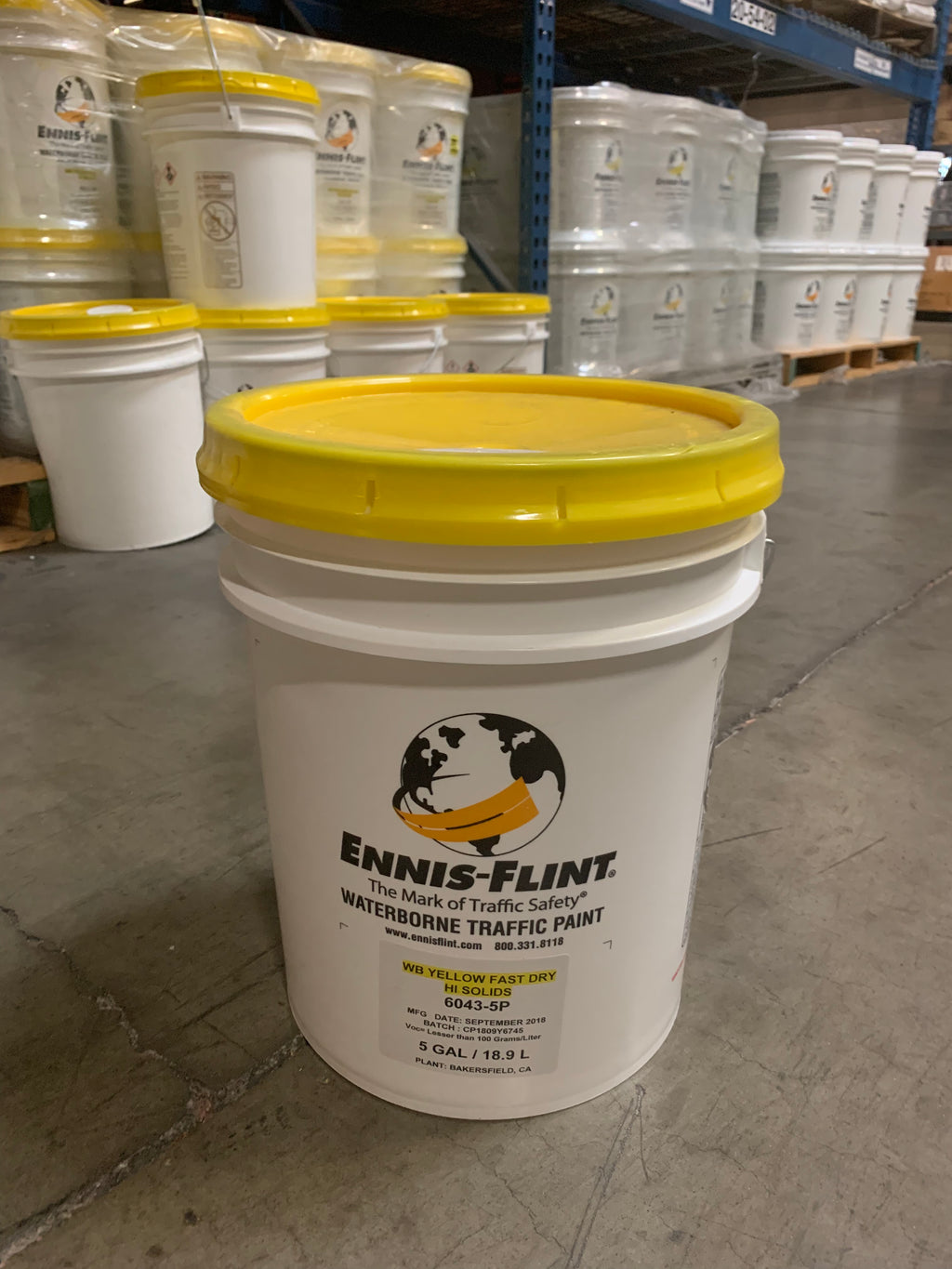 PAINT YELLOW FAST DRY 5 GAL