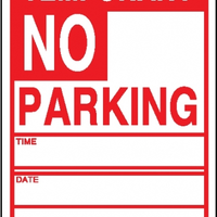 TEMP NO PARKING 12 X 18 RJ NOB