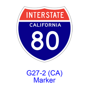 Interstate Route Marker G27-2(CA)