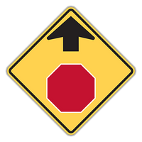 STOP AHEAD 30" EG