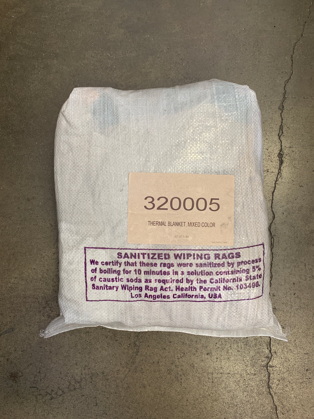 RAGS THERMAL BLANKET 5 LB BAG