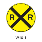 Grade Crossing Advance Warning W10-1