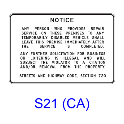 Weigh Station Repair Service [plaque] S21(CA)