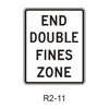 END DOUBLE FINES ZONE R2-11