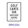 GOLF CARTS OK DAYLIGHT HOURS SR43(CA)