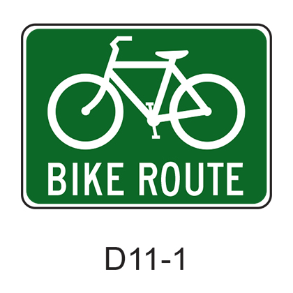 BIKE ROUTE [symbol] D11-1