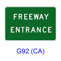 FREEWAY ENTRANCE G92 (CA)