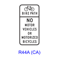 Bike Path Exclusion [symbol] R44A(CA)