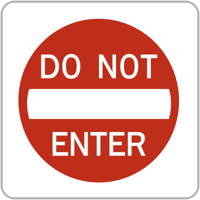 DO NOT ENTER EG 30"