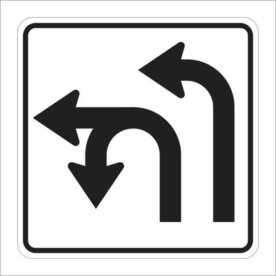 DOUBLE LEFT/U-TURN HI 36