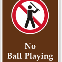 No Ball Playing [symbol] PS-096(CA)