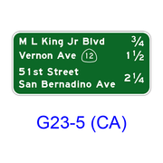 Interchange Sequence G23-5(CA)