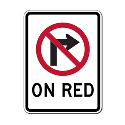 NO RT TRN ON RED HI. 24X36 080