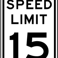 SPEED LIMIT 15 EG12X24