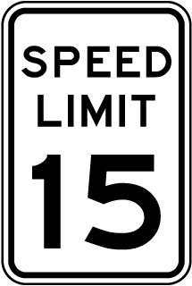 SPEED LIMIT 15 EG12X24