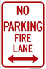 NO PARKING FIRE LANE 12X18 HIP