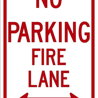 NO PARKING FIRE LANE 12X18 HIP