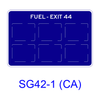 Single-Exit Interchange (One Service) Mainline EXIT XX SG42-1(CA)