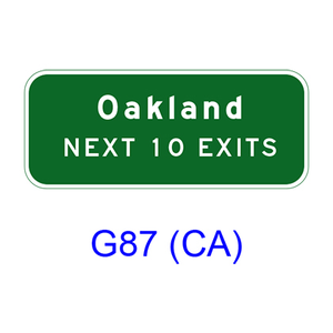 NEXT XX EXITS G87(CA)