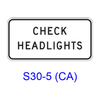 CHECK HEADLIGHTS S30-5(CA)