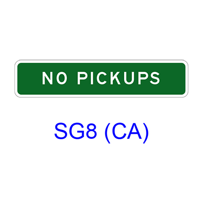 NO PICKUPS SG8(CA)