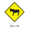 Large Animal - Donkey [symbol] W11-19