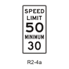 Combined Speed Limit R2-4a