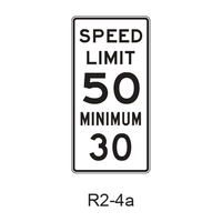 Combined Speed Limit R2-4a