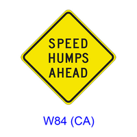 SPEED HUMPS (BUMPS) AHEAD W84(CA)