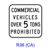 Commercial Vehicle Weight Exclusion R36(CA)