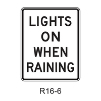 LIGHTS ON WHEN RAINING R16-5