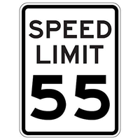 SPEED LIMIT 55 HI 30X42 080