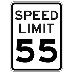 SPEED LIMIT 55 HI 30X42 080