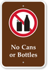 No Bottles or Cans [symbol] PS-101(CA)