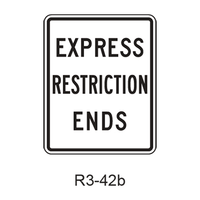 EXPRESS RESTRICTION ENDS R3-42b