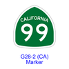 State Route Marker G28-2(CA)