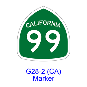 State Route Marker G28-2(CA)