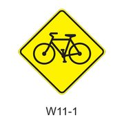 Bicycle Warning [symbol] W11-1