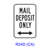 MAIL DEPOSIT ONLY w/ Double Arrow R24D(CA)