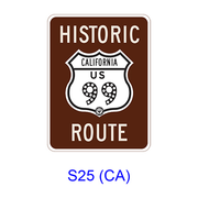 Historic Route 99 [symbol] S25(CA)