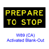 ?PREPARE TO STOPâ€ Activated Blank-Out W89(CA)