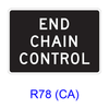 END CHAIN CONTROL R78(CA)