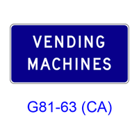 VENDING MACHINES G81-63(CA)