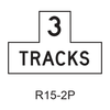 Number of Tracks [plaque] R15-2P