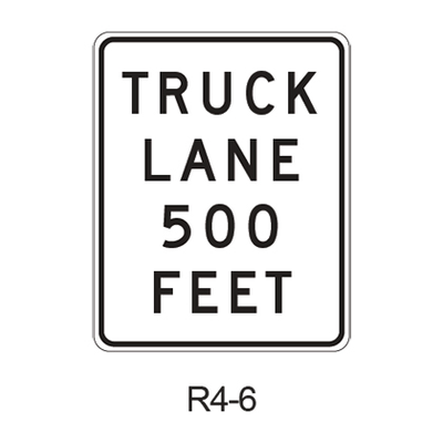 TRUCK LANE R4-6