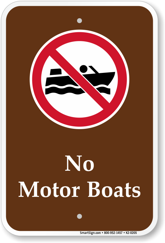 NO BOAT MOTOR